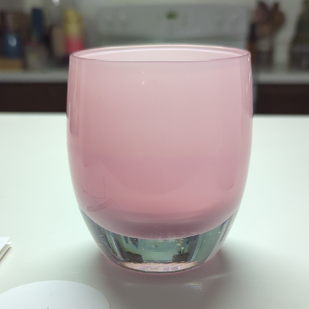 Pink Glassybaby Tealight Holder